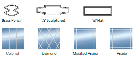 Glass Windows - Grille Options